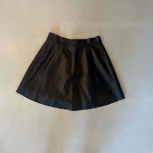 Y.A.S Black Faux Leather Skirt